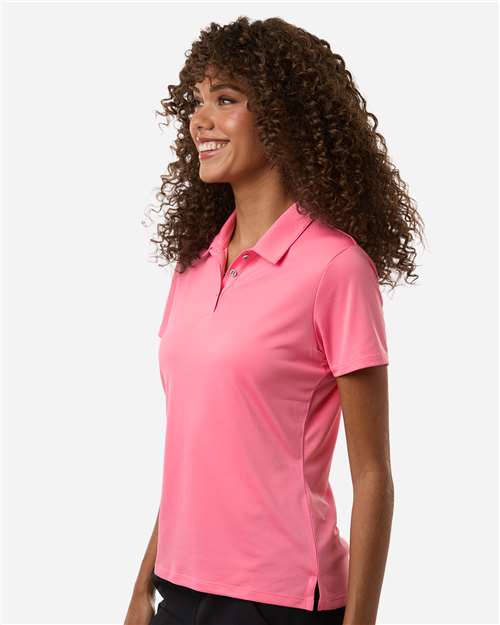 adidas A231 Women's Performance Polo - Bliss Pink - OnModelSide