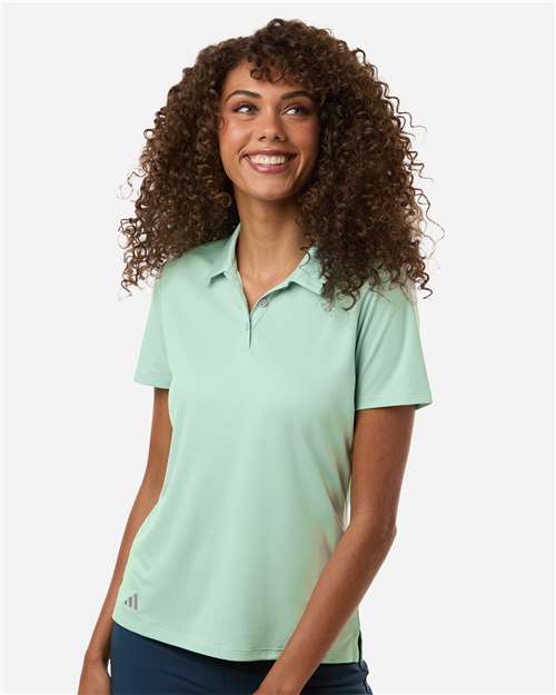 adidas A231 Women's Performance Polo - Clear Mint - OnModelFront