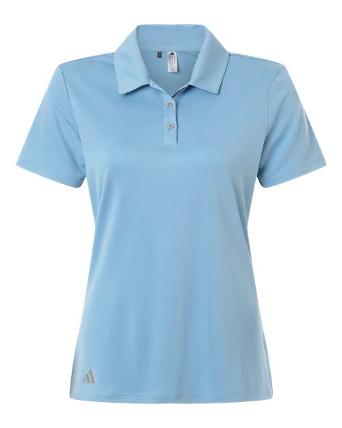 adidas A231 Women's Performance Polo - Team Light Blue - Front