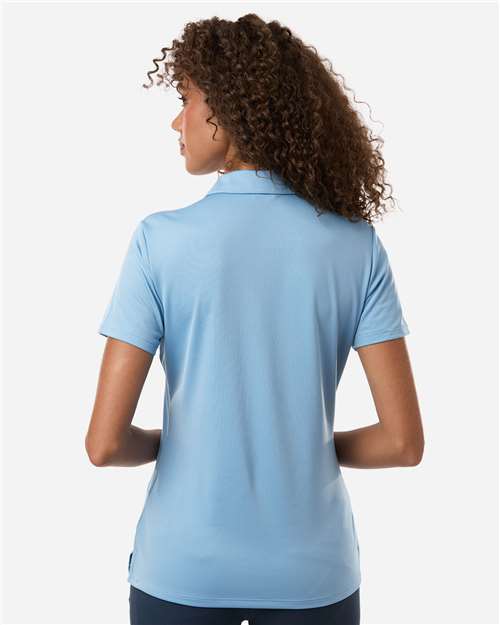 adidas A231 Women's Performance Polo - Team Light Blue - OnModelBack