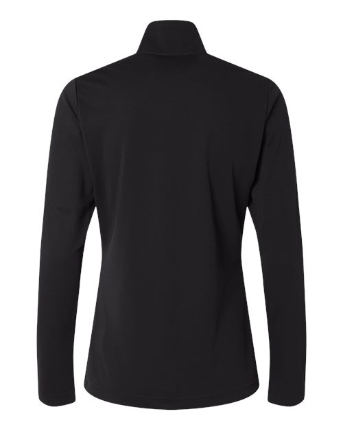adidas A400 Women's Lightweight Quarter-Zip Pullover - Black - Back