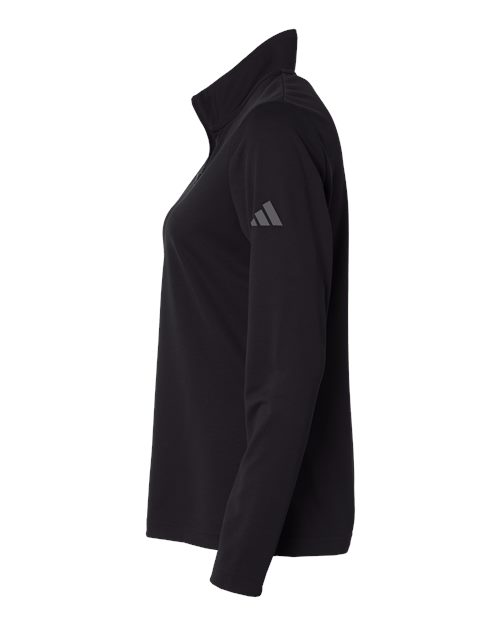 adidas A400 Women's Lightweight Quarter-Zip Pullover - Black - DirectSide