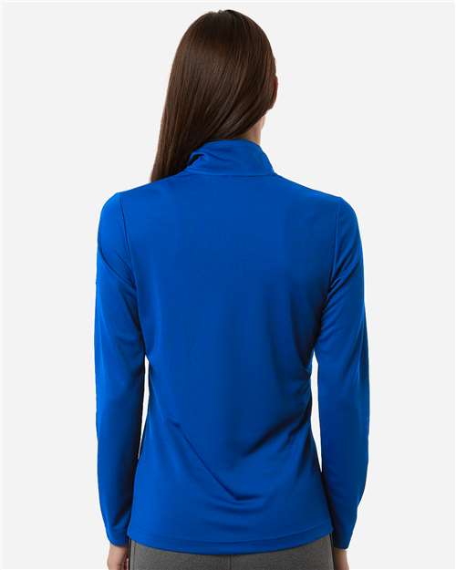 adidas A400 Women's Lightweight Quarter-Zip Pullover - Collegiate Royal - OnModelBack