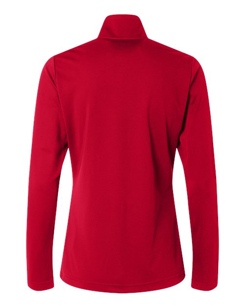 adidas A400 Women's Lightweight Quarter-Zip Pullover - Power Red - Back