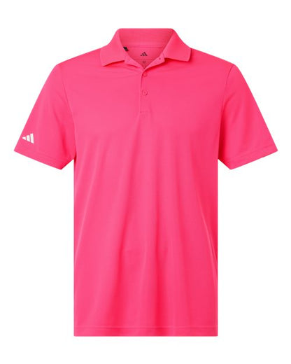 adidas A430 Men's Performance Piqué Polo - Lucid Pink - Front