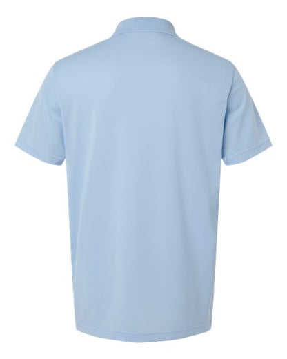 adidas A430 Men's Performance Piqué Polo - Glow Blue - Back