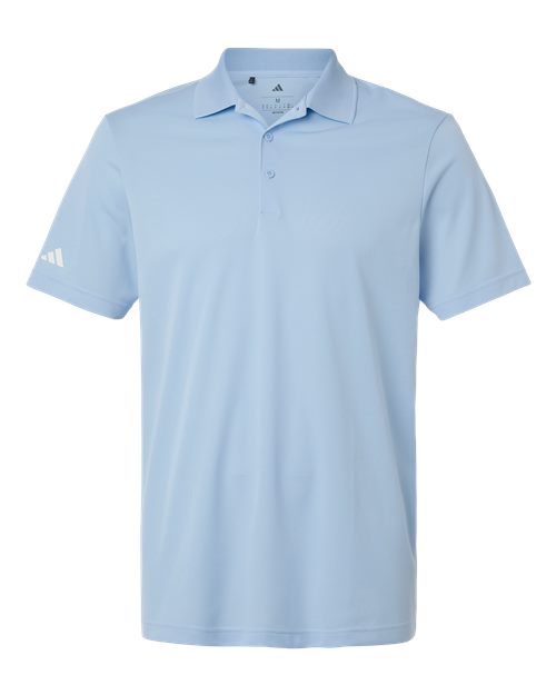 adidas A430 Men's Performance Piqué Polo - Glow Blue - Front