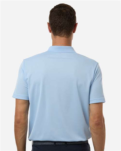 adidas A430 Men's Performance Piqué Polo - Glow Blue - OnModelBack