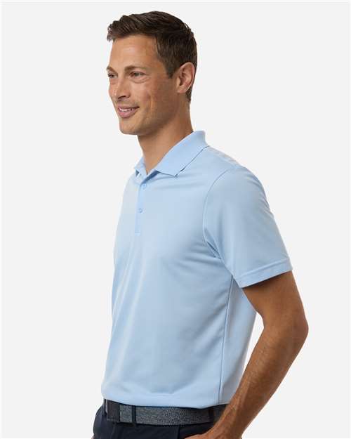 adidas A430 Men's Performance Piqué Polo - Glow Blue - OnModelSide