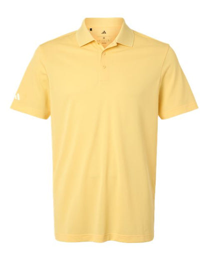 adidas A430 Men's Performance Piqué Polo - Almost Yellow - Front
