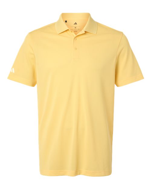 adidas A430 Men's Performance Piqué Polo - Almost Yellow - Front