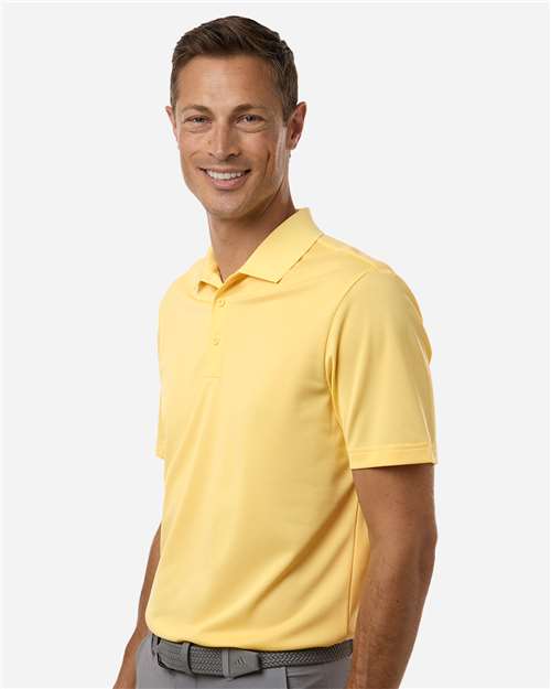 adidas A430 Men's Performance Piqué Polo - Almost Yellow - OnModelSide