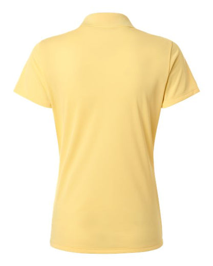 adidas A431 Women's Performance Piqué Polo - Almost Yellow - Back