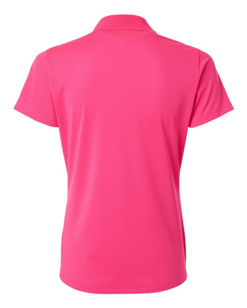 adidas A431 Women's Performance Piqué Polo - Lucid Pink - Back