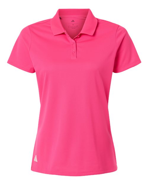 adidas A431 Women's Performance Piqué Polo - Lucid Pink - Front