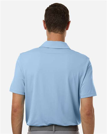 adidas A514 Men's Ultimate365 Solid Polo - Clear Sky - OnModelBack