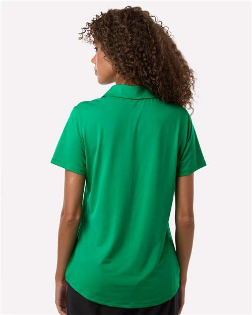 adidas A515 Women's Ultimate365 Solid Polo - Court Green - OnModelBack