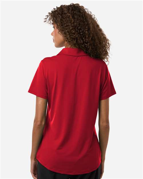 adidas A515 Women's Ultimate365 Solid Polo - Power Red - OnModelBack