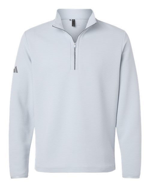 adidas A588 Men's Spacer Quarter-Zip Pullover - Halo Blue - Front
