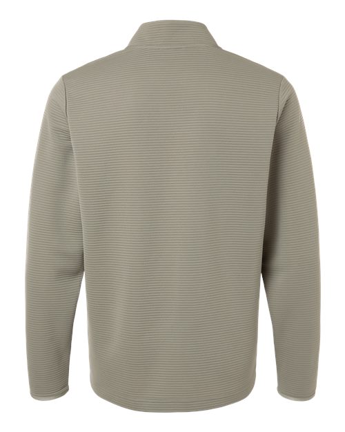 adidas A588 Men's Spacer Quarter-Zip Pullover - Silver Pebble - Back