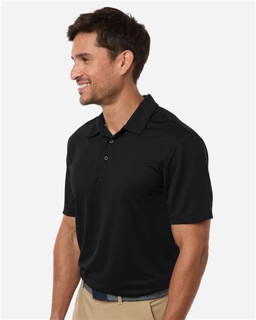 adidas A719 Men's Performance 3-Stripes Climacool Polo - Black - OnModelSide