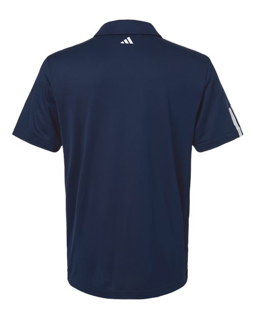 adidas A719 Men's Performance 3-Stripes Climacool Polo - Collegiate Navy - Back