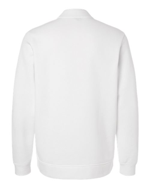 adidas A721 Men's Elevated Fleece Quarter-Zip Pullover - Core White - Back
