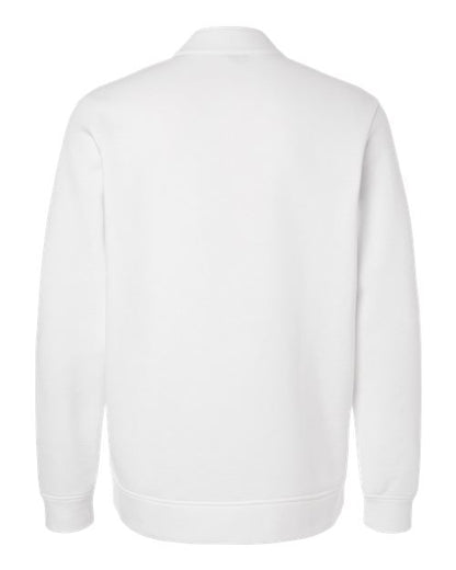 adidas A721 Men's Elevated Fleece Quarter-Zip Pullover - Core White - Back