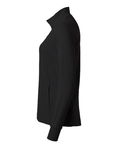 adidas A1015 Women's Performance Textured Full-Zip Jacket - Black - DirectSide