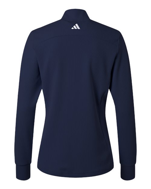 adidas A1015 Women's Performance Textured Full-Zip Jacket - Collegiate Navy - Back