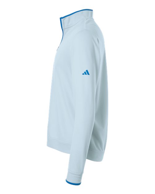 adidas A2002 Men's Performance Lightweight Quarter-Zip Pullover - Crystal Sky - DirectSide