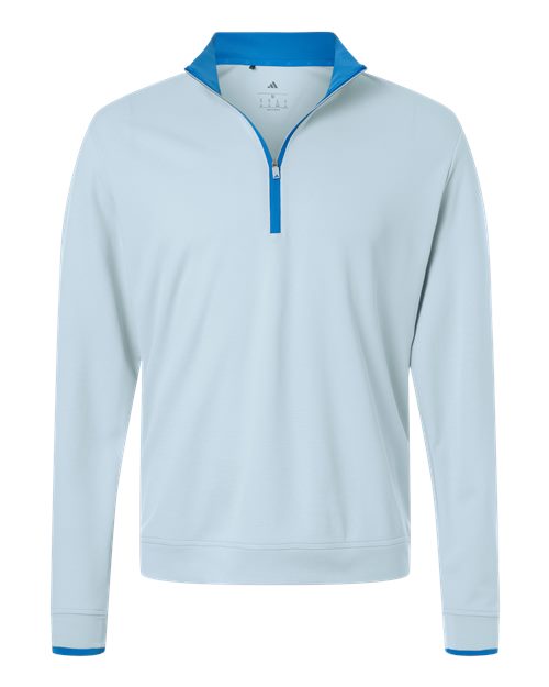 adidas A2002 Men's Performance Lightweight Quarter-Zip Pullover - Crystal Sky - Front