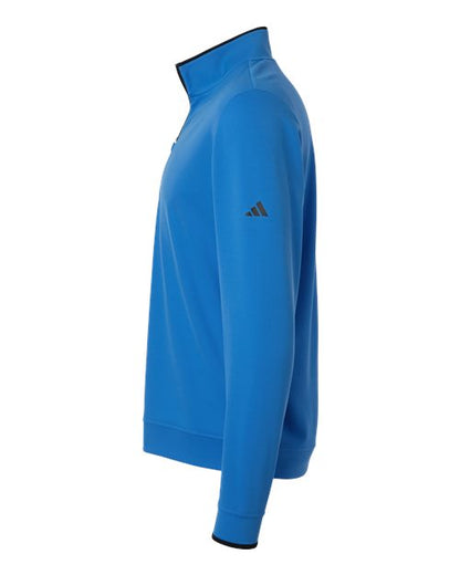 adidas A2002 Men's Performance Lightweight Quarter-Zip Pullover - Lucid Ray Blue - DirectSide