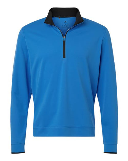 adidas A2002 Men's Performance Lightweight Quarter-Zip Pullover - Lucid Ray Blue - Front