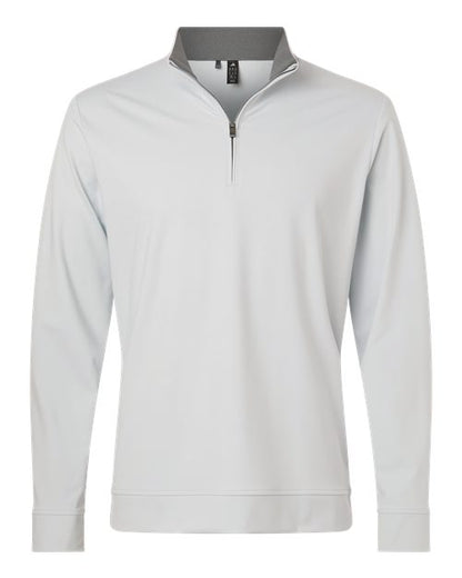 adidas A2017 Men's Ultimate365 Classic Quarter-Zip Pullover - Clear Grey - Front