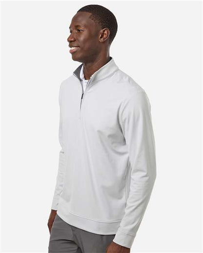 adidas A2017 Men's Ultimate365 Classic Quarter-Zip Pullover - Clear Grey - OnModelSide