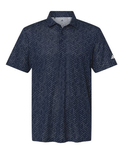 adidas A2023 Men's Ultimate365 Mesh Tango Print Climacool Polo - Collegiate Navy/ White - Front