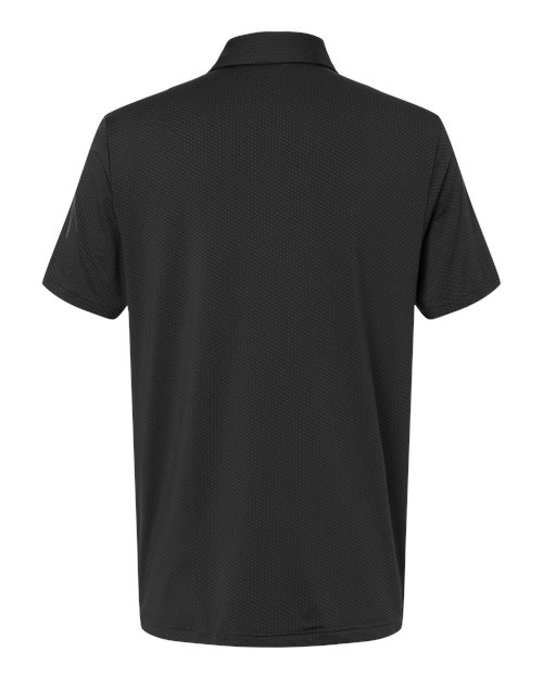 adidas A2024 Men's Performance Textured Polo - Carbon/ Black - Back
