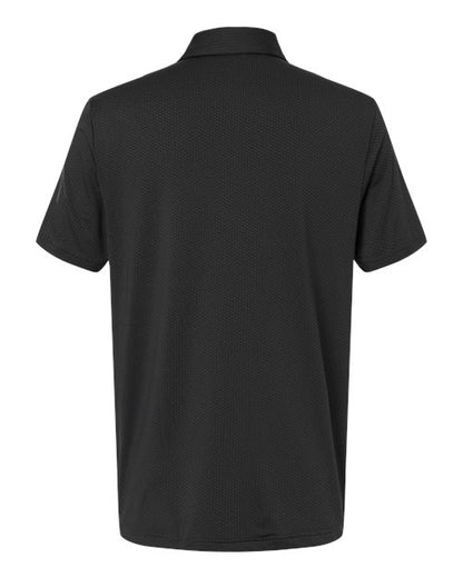 adidas A2024 Men's Performance Textured Polo - Carbon/ Black - Back