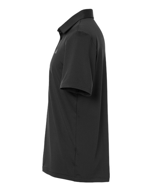 adidas A2024 Men's Performance Textured Polo - Carbon/ Black - DirectSide