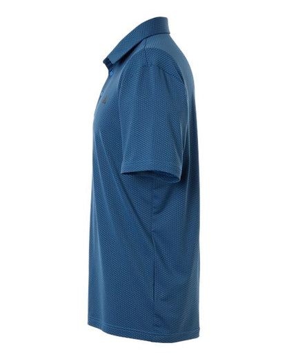adidas A2024 Men's Performance Textured Polo - Lucid Ray Blue/ Black - DirectSide