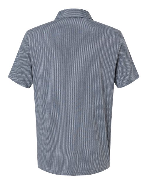adidas A2024 Men's Performance Textured Polo - White/ Collegiate Navy - Back