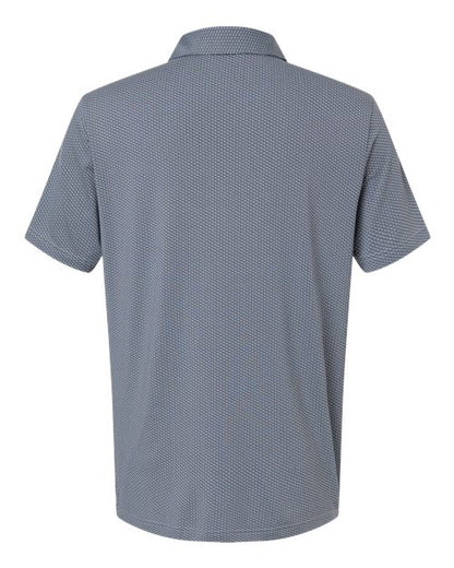 adidas A2024 Men's Performance Textured Polo - White/ Collegiate Navy - Back
