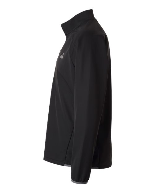 adidas A2027 Men's Ultimate365 Wind Quarter-Zip Pullover - Black - DirectSide