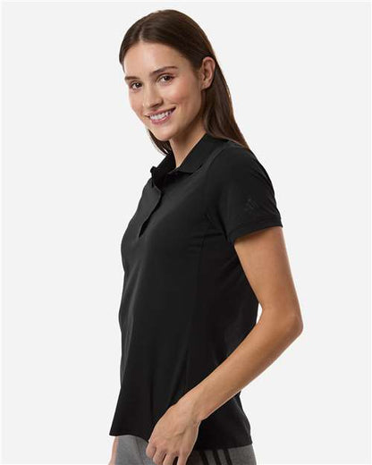 adidas A1016 Women's Ultimate365 Tour Twistknit Polo - Black - OnModelSide