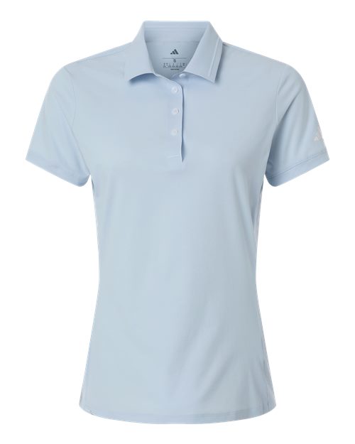 adidas A1016 Women's Ultimate365 Tour Twistknit Polo - Crystal Sky - Front