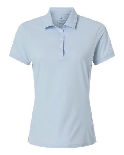 adidas A1016 Women's Ultimate365 Tour Twistknit Polo - Crystal Sky - Front