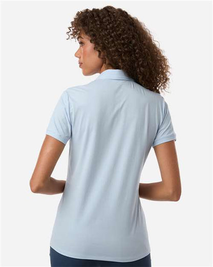adidas A1016 Women's Ultimate365 Tour Twistknit Polo - Crystal Sky - OnModelBack