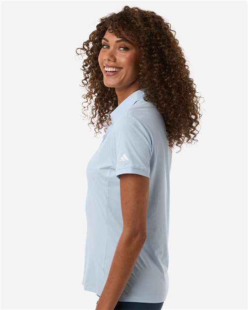 adidas A1016 Women's Ultimate365 Tour Twistknit Polo - Crystal Sky - OnModelSide