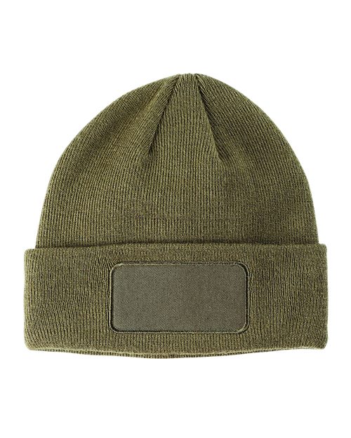 Big Accessories BA527 Patch Beanie - style view